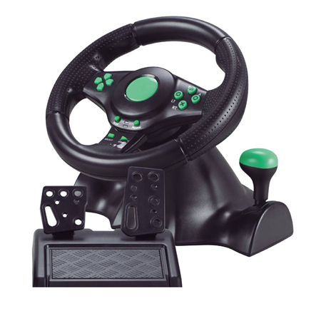 USB Game Racing Steering Wheel for PS2/PS3/PC